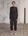 BASERANGE Loose-fitting sports casual pants Made in Portugal BAS-FSPRI000-HEI Black FSP FSPRI000